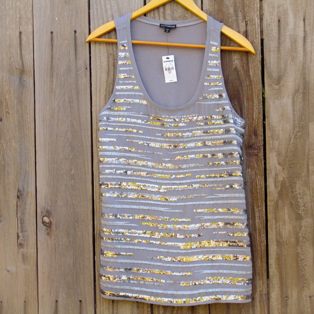 NWT Express Sequin Tank